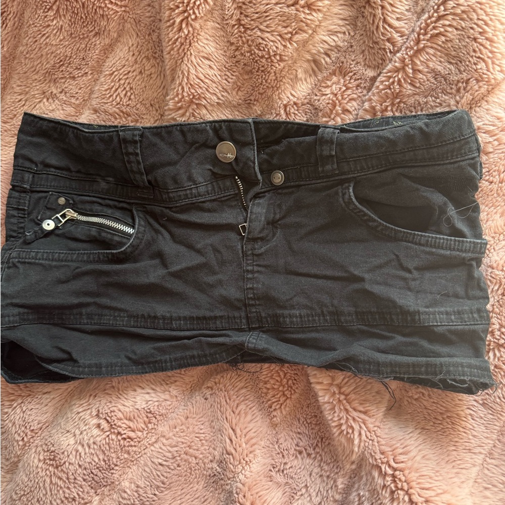 Oakley Black Cargo Mini Skirt Casual